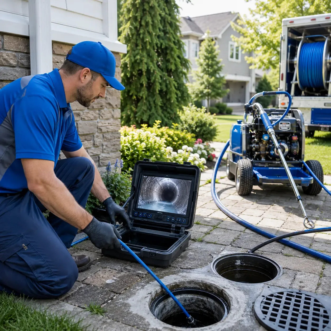 Outdoor drain cleaning professionals serving Chataignier, LA